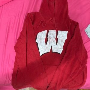 Red Uts hoddie. size large. 60% cotton 49% polyester.